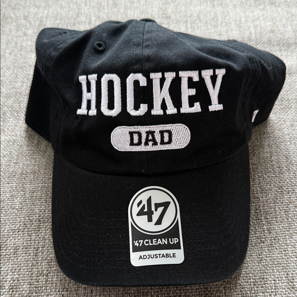 47 Brand Black Hockey Dad Cap Chicago Blackhawks NEW